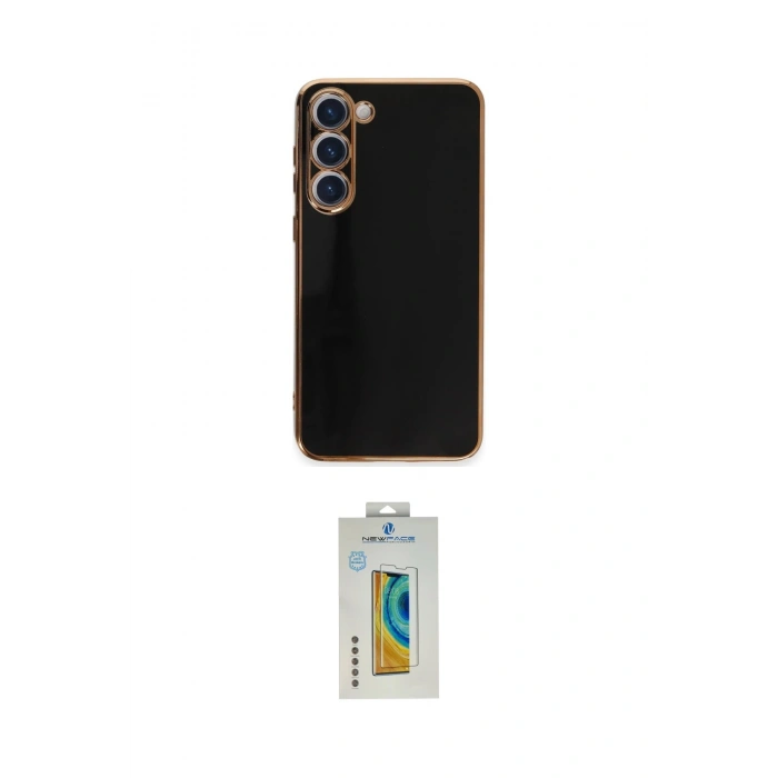 MARSİLYAN™- Galaxy S23 Kılıf Yankı Serisi - Şeffaf Polymer Nano Ekran Koruyucu