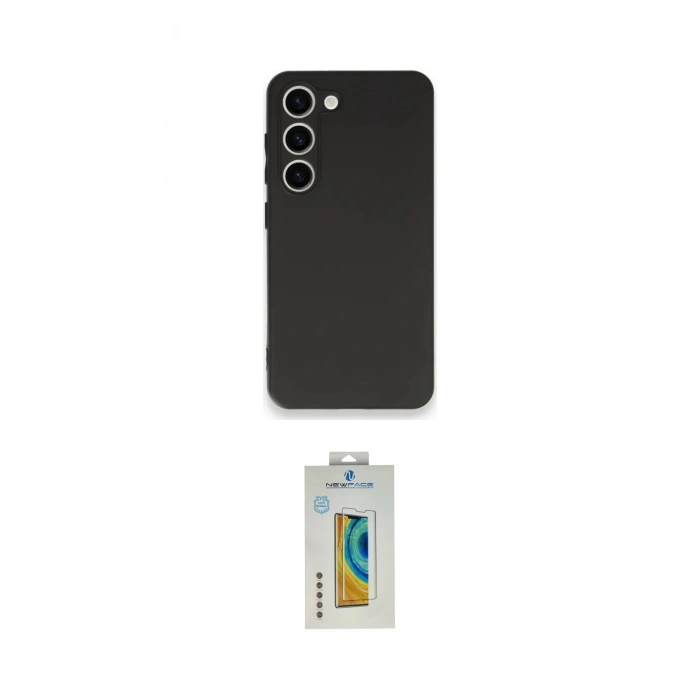MARSİLYAN™- Galaxy S23 Plus Kılıf Kozmos Yansıma Özel Seri - Şeffaf Polymer Nano Ekran Koruyucu