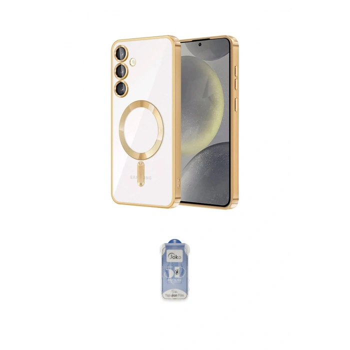 MARSİLYAN™- Galaxy S23 Plus Kılıf Nova Işık Özel Seri - Siyah Joko Magic 5D Cam