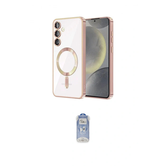 MARSİLYAN™- Galaxy S23 Plus Kılıf Nova Işık Özel Seri - Siyah Joko Magic 5D Cam