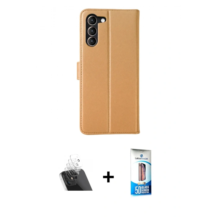 MARSİLYAN™- Galaxy S23 Plus Kılıf Siluet Işık Serisi - Siyah 5D Eko Cam Ekran Koruyucu + Kamera Lens Koruma Cam - SF