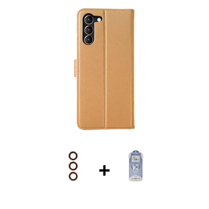 MARSİLYAN™- Galaxy S23 Plus Kılıf Siluet Işık Serisi - Siyah Joko Magic 5D Cam + Metal Kamera Lens - KI