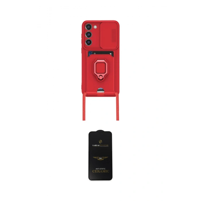 MARSİLYAN™- Galaxy S23 Plus Kılıf Vadi Form Prime - Siyah 6D Antistatik Mat Seramik Hayalet Nano Ekran Koruyucu