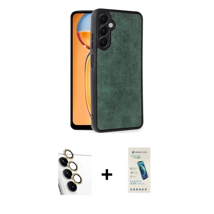 MARSİLYAN™- Galaxy S24 FE Kılıf Kıvılcım Işık Serisi - Şeffaf Pasifik Cam Ekran Koruyucu + Raze Metal Kamera Lens - SI