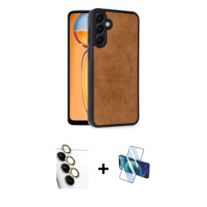 MARSİLYAN™- Galaxy S24 FE Kılıf Kıvılcım Işık Serisi - Siyah 3D Antistatik Seramik Nano Ekran Koruyucu + Raze Metal Kamera Lens - SI