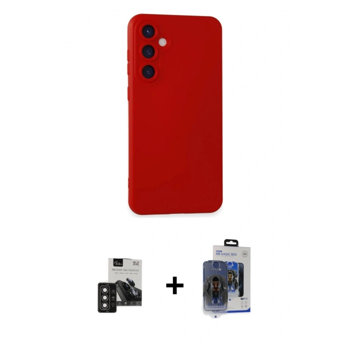 MARSİLYAN™- Galaxy S24 Kılıf Ahenk Serisi - Siyah Vanessa Magic Cam + PVD Metal Kamera Lens - DNMR