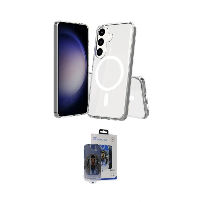 MARSİLYAN™- Galaxy S24 Kılıf Ahenk Yansıma Prime - Siyah Vanessa Magic Cam