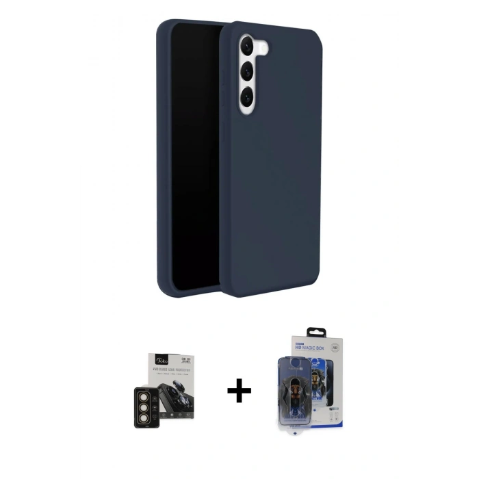 MARSİLYAN™- Galaxy S24 Kılıf Kozmos Yansıma Özel Seri - Siyah Vanessa Magic Cam + PVD Metal Kamera Lens - GD