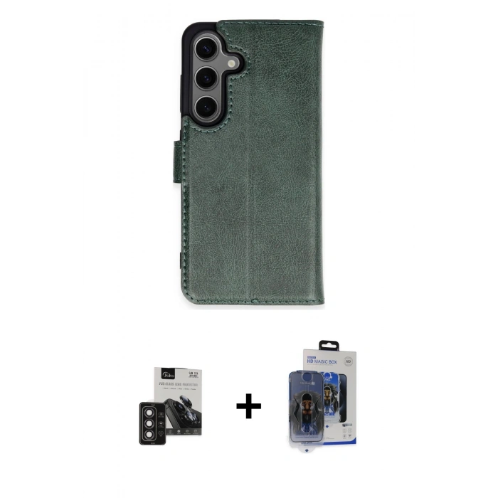 MARSİLYAN™- Galaxy S24 Kılıf Siluet Işık Serisi - Siyah Vanessa Magic Cam + PVD Metal Kamera Lens - DNMR