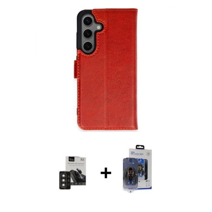 MARSİLYAN™- Galaxy S24 Kılıf Siluet Işık Serisi - Siyah Vanessa Magic Cam + PVD Metal Kamera Lens - DNMR