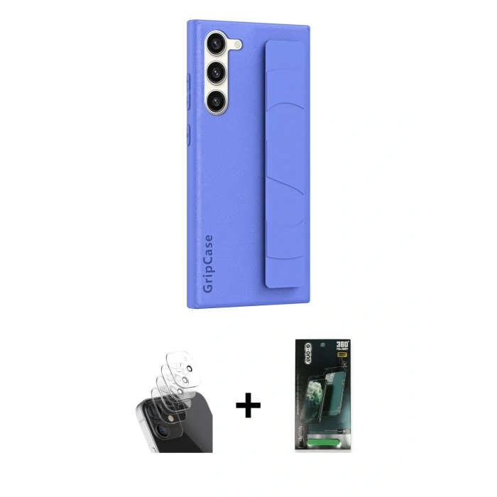 MARSİLYAN™- Galaxy S24 Kılıf Vadi Asil Serisi - Şeffaf 360 Full Body Arka Koruyucu + Kamera Lens Koruma Cam - SF
