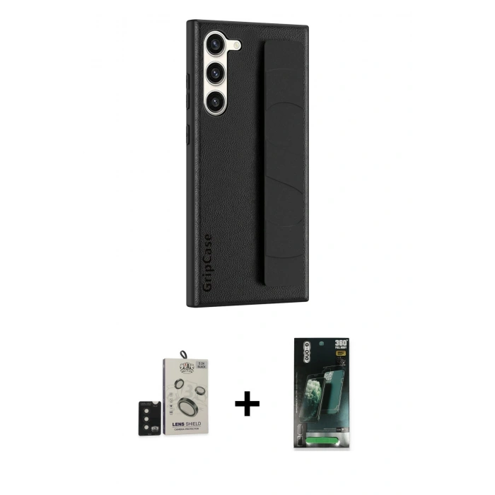 MARSİLYAN™- Galaxy S24 Kılıf Vadi Asil Serisi - Şeffaf 360 Full Body Arka Koruyucu + Bilvis Titan Kamera Lens - SH
