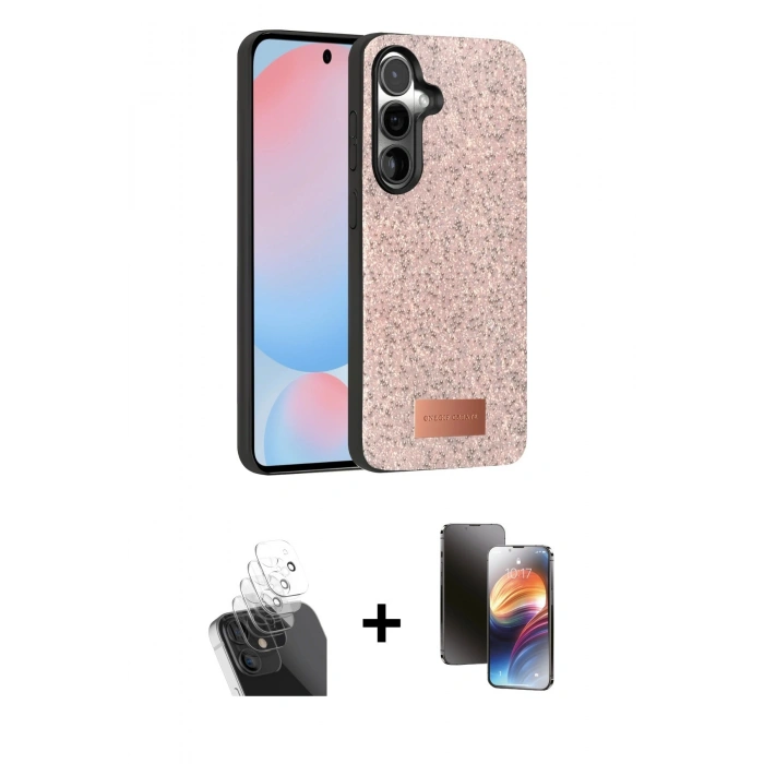 MARSİLYAN™- Galaxy S24 Kılıf Vadi Klasik Serisi - Siyah 3D Antistatik Mat Seramik Nano Ekran Koruyucu + Kamera Lens Koruma Cam - SF