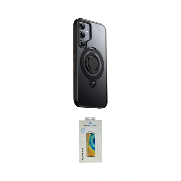 MARSİLYAN™- Galaxy S24 Kılıf Zirve Çizgi Prime - Siyah Polymer Nano Ekran Koruyucu
