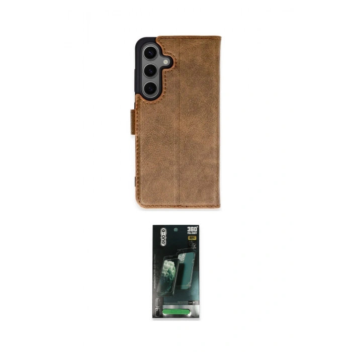 MARSİLYAN™- Galaxy S24 Plus Kılıf Siluet Işık Serisi - Şeffaf 360 Full Body Arka Koruyucu