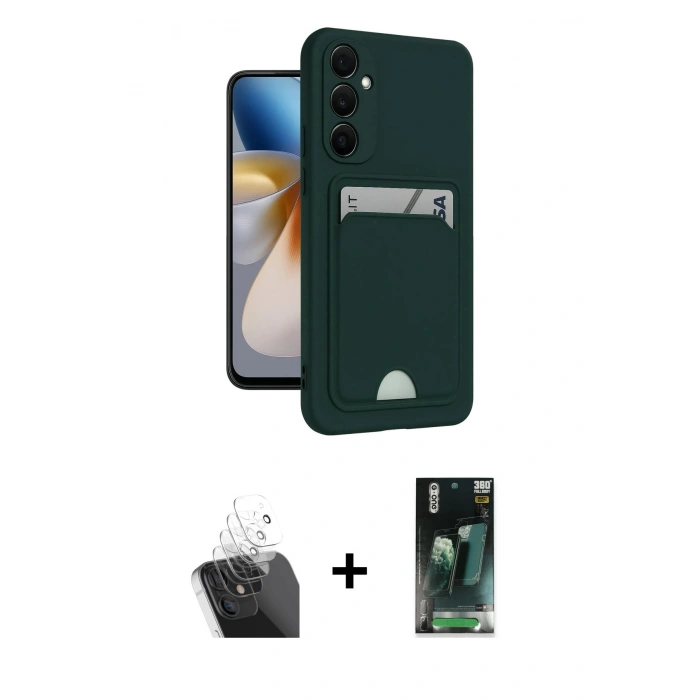 MARSİLYAN™- Galaxy S24 Plus Kılıf Vadi Çizgi Prime - Şeffaf 360 Full Body Arka Koruyucu + Kamera Lens Koruma Cam - SF