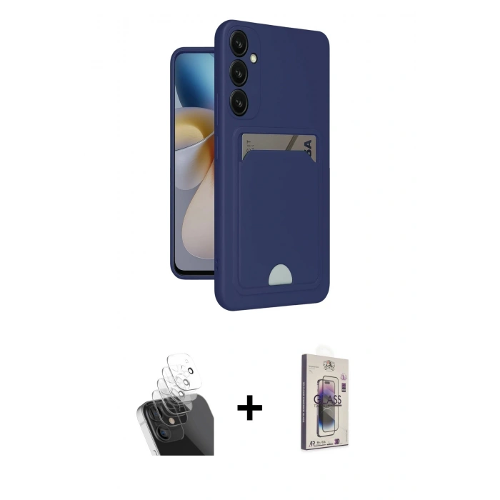 MARSİLYAN™- Galaxy S24 Plus Kılıf Vadi Çizgi Prime - Siyah Bilvis 3D Cam Ekran Koruyucu + Kamera Lens Koruma Cam - SF