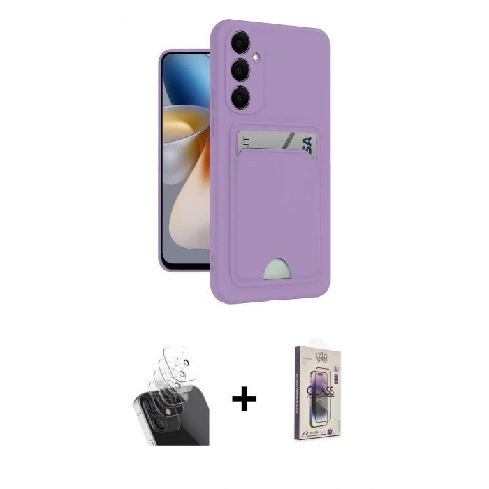 MARSİLYAN™- Galaxy S24 Plus Kılıf Vadi Çizgi Prime - Siyah Bilvis 3D Cam Ekran Koruyucu + Kamera Lens Koruma Cam - SF