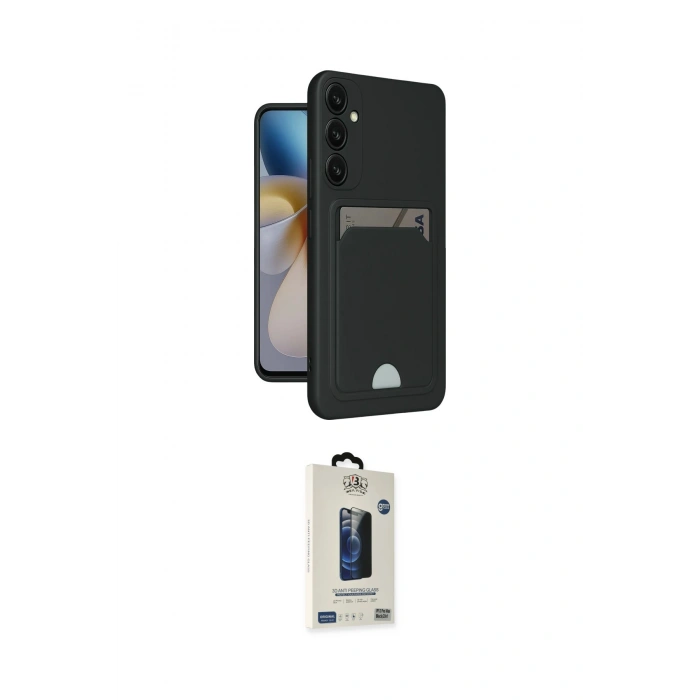 MARSİLYAN™- Galaxy S24 Plus Kılıf Vadi Çizgi Prime - Siyah Bilvis Hayalet Cam Ekran Koruyucu