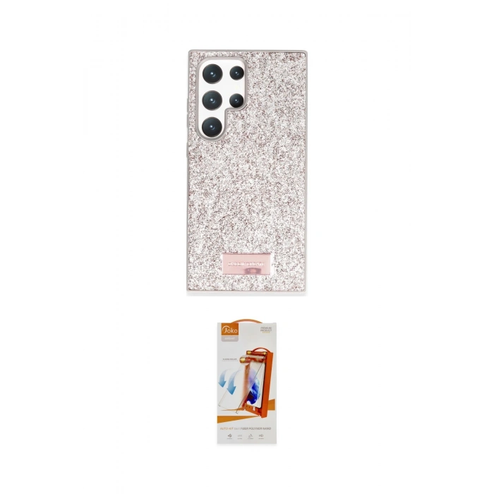 MARSİLYAN™- Galaxy S24 Ultra Kılıf Vadi Klasik Serisi - Siyah AutoKit 5in1 Fiber Polymer Nano Ekran Koruyucu