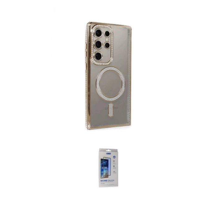 MARSİLYAN™- Galaxy S24 Ultra Kılıf Zirve Doku Prime - Siyah Durable Full Glue Curved Cam