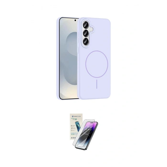 MARSİLYAN™- Galaxy S25 Kılıf Yankı Form Serisi - Şeffaf Pasifik Cam Ekran Koruyucu