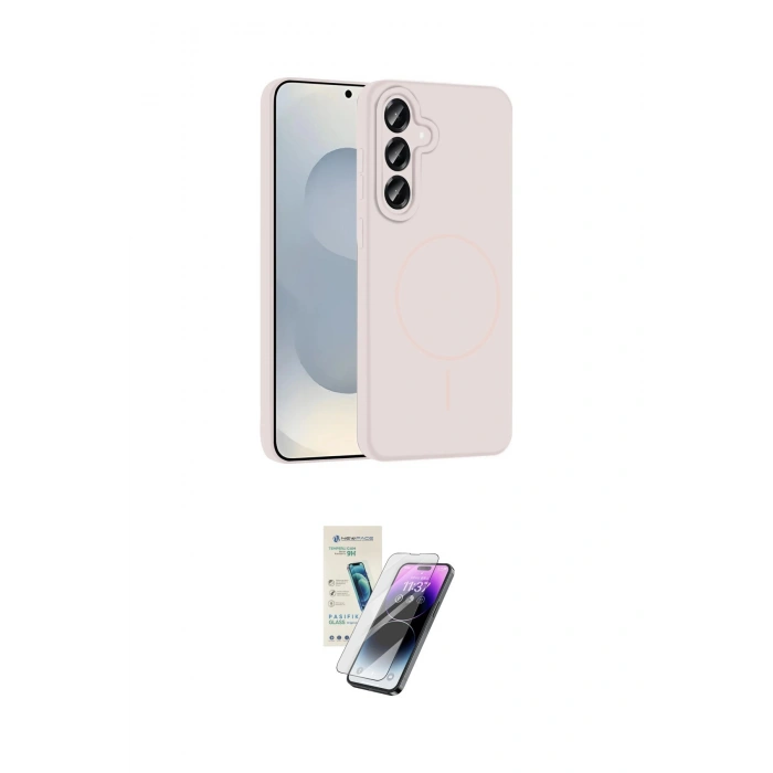 MARSİLYAN™- Galaxy S25 Kılıf Yankı Form Serisi - Şeffaf Pasifik Cam Ekran Koruyucu