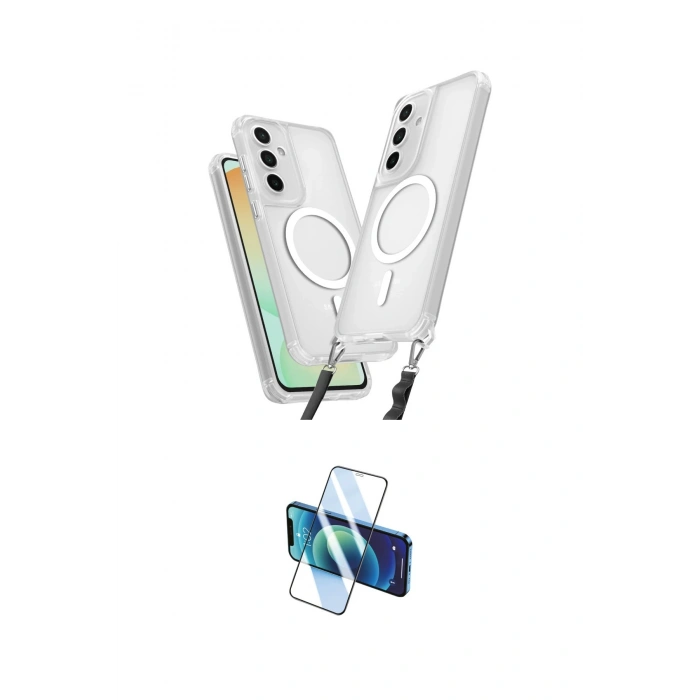 MARSİLYAN™- Galaxy S25 Plus Kılıf Atlas Doku Koleksiyonu - Siyah 3D Antistatik Seramik Nano Ekran Koruyucu