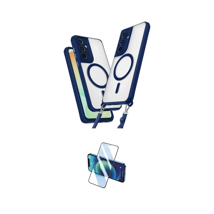 MARSİLYAN™- Galaxy S25 Plus Kılıf Atlas Doku Koleksiyonu - Siyah 3D Antistatik Seramik Nano Ekran Koruyucu