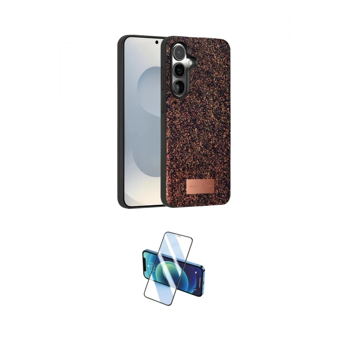 MARSİLYAN™- Galaxy S25 Plus Kılıf Vadi Klasik Serisi - Siyah 3D Antistatik Seramik Nano Ekran Koruyucu