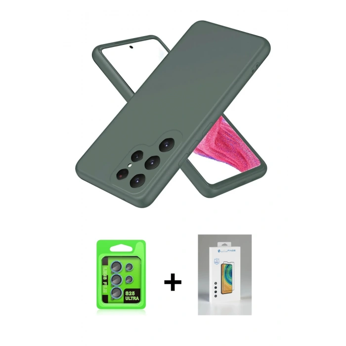 MARSİLYAN™- Galaxy S25 Ultra Kılıf Kozmos Yansıma Özel Seri - Şeffaf Polymer Nano Ekran Koruyucu + Raze Metal Kamera Lens - MI
