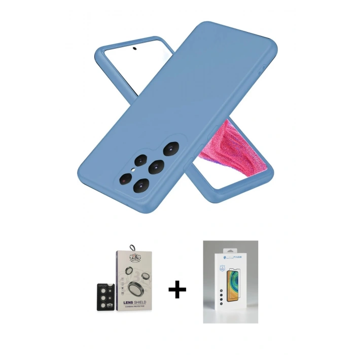 MARSİLYAN™- Galaxy S25 Ultra Kılıf Kozmos Yansıma Özel Seri - Şeffaf Polymer Nano Ekran Koruyucu + Bilvis Titan Kamera Lens - SH