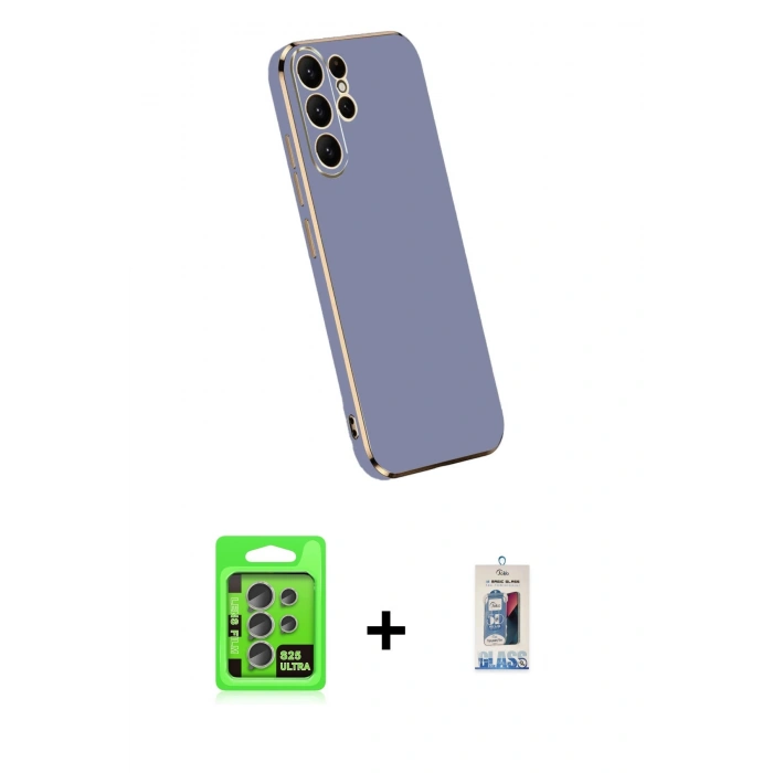 MARSİLYAN™- Galaxy S25 Ultra Kılıf Yankı Serisi - Siyah Joko Magic 5D Cam + Raze Metal Kamera Lens - NLGY