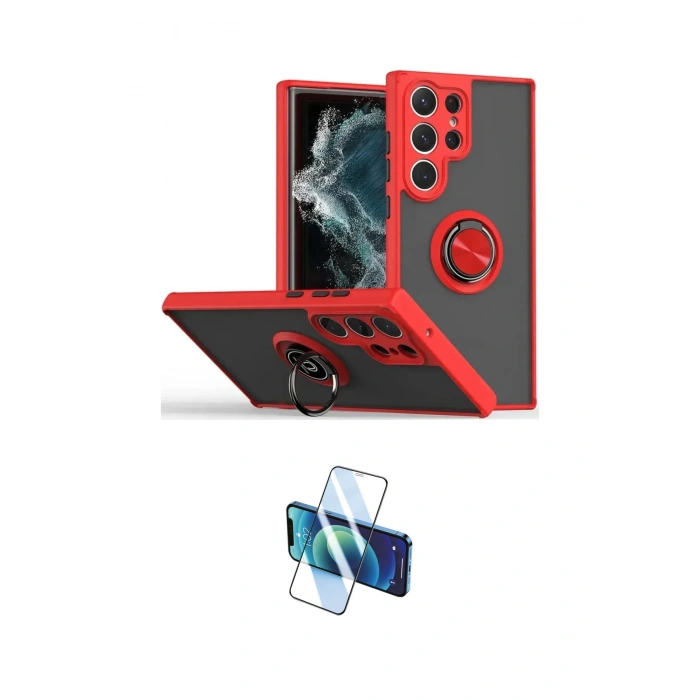 MARSİLYAN™- Galaxy S25 Ultra Kılıf Yörünge Çizgi - Siyah 3D Antistatik Seramik Nano Ekran Koruyucu