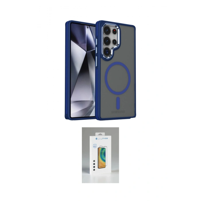 MARSİLYAN™- Galaxy S25 Ultra Kılıf Yörünge Klasik - Şeffaf Polymer Nano Ekran Koruyucu
