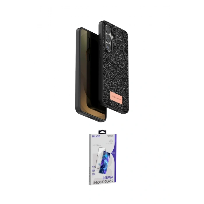 MARSİLYAN™- Galaxy S26 Plus Kılıf Vadi Klasik Serisi - Siyah Bilvis 3D Cam Ekran Koruyucu