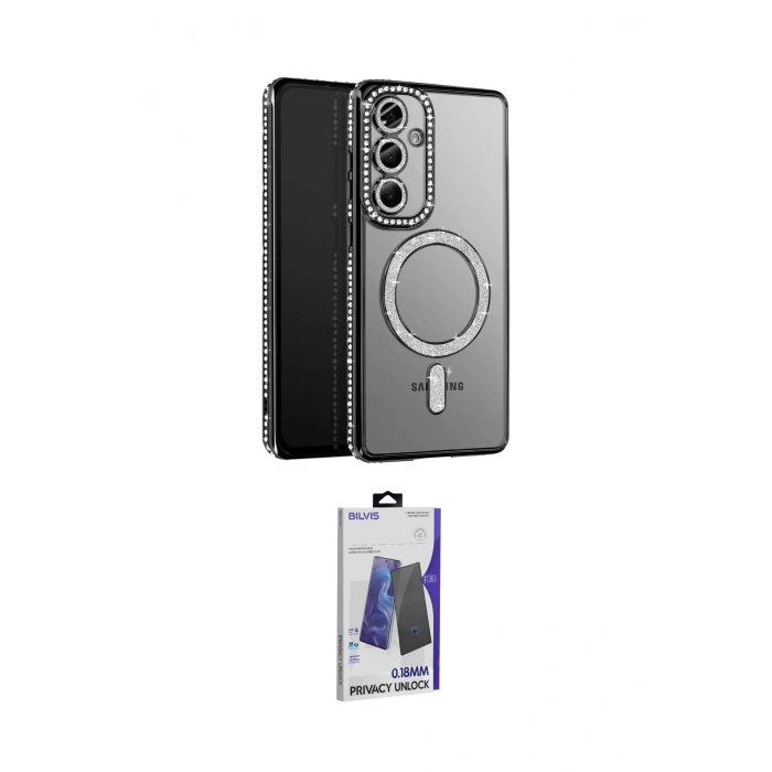 MARSİLYAN™- Galaxy S26 Plus Kılıf Zirve Doku Prime - Siyah Bilvis Hayalet Cam Ekran Koruyucu