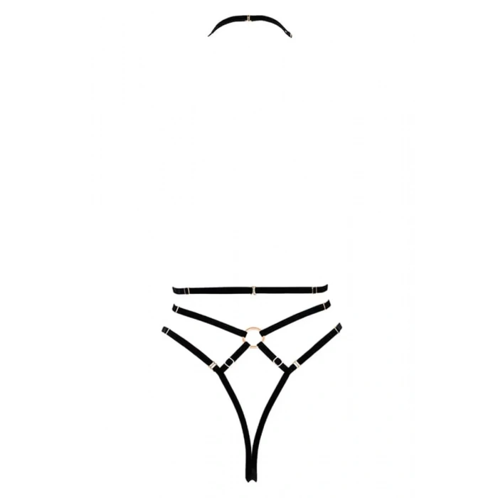 MARSiLYAN- Göğüs Detaylı Fantezi Siyah Harness