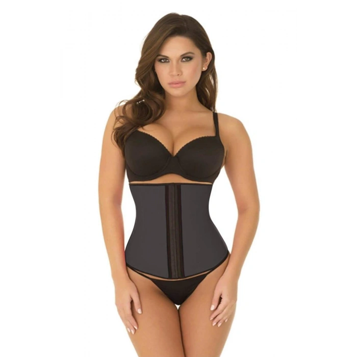 MARSiLYAN-  Gri MI 9161 Terletici Agraflı Bel Korse