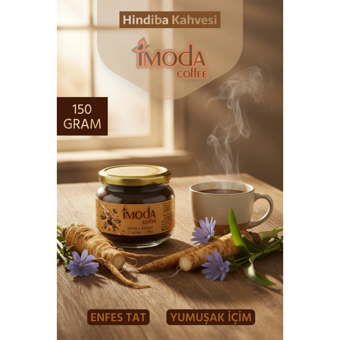 MARSiLYAN- Hindiba Kahvesi 150 gr Cam Kavanoz – 60 Kullanımlık Granül Kahve, Yumuşak İçim