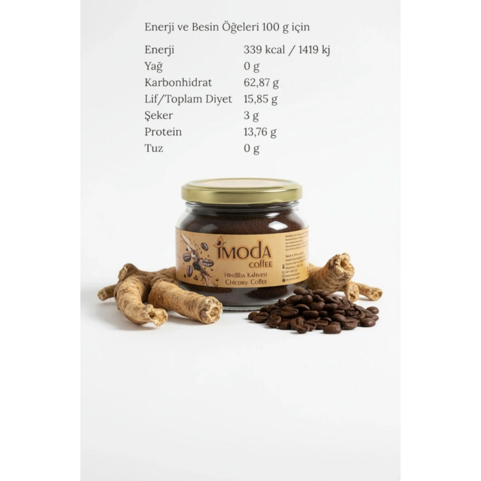 MARSiLYAN- Hindiba Kahvesi 150 gr Cam Kavanoz – 60 Kullanımlık Granül Kahve, Yumuşak İçim