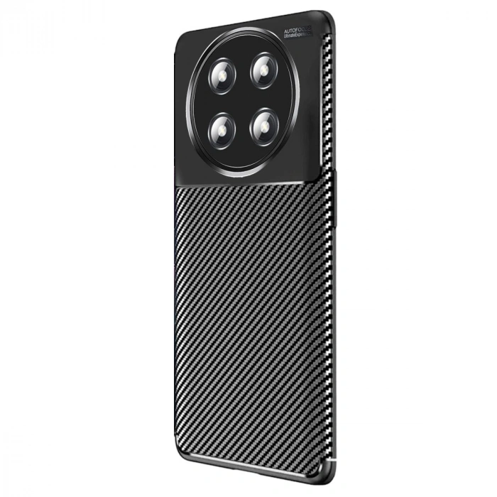 MARSİLYAN™- Honor Magic 7 Lite Kılıf Auto Focus Karbon Kapak - Siyah