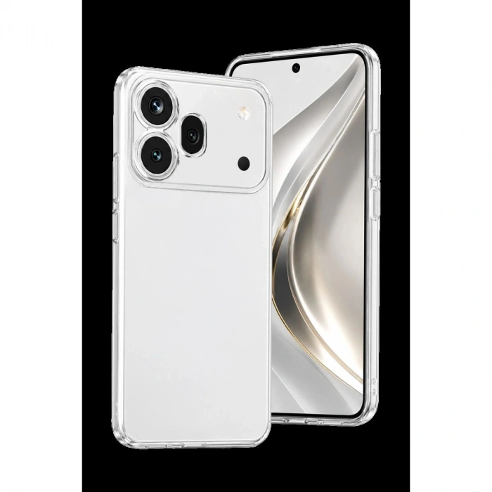 MARSİLYAN™- Huawei Honor 600 Pro Lüx Şeffaf Silikon - Şeffaf