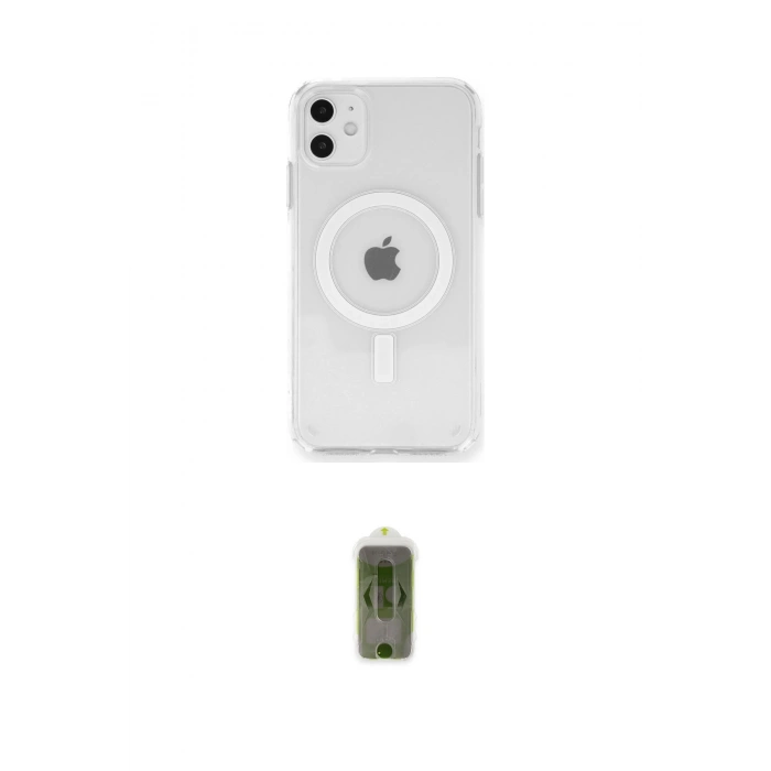 MARSİLYAN™- iPhone 11 Kılıf Ahenk Yansıma Prime - Siyah Joko Magic 5D Hayalet Cam