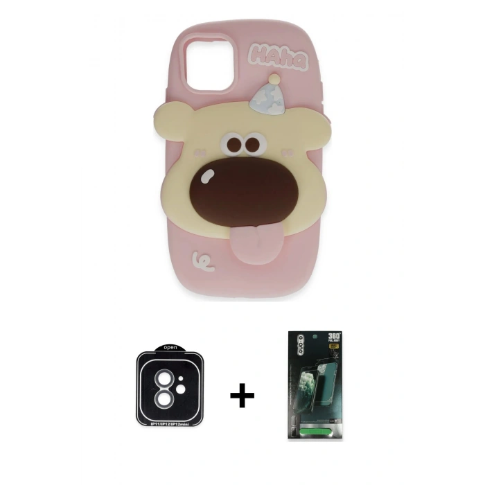 MARSİLYAN™- iPhone 11 Kılıf Akış Yansıma - Şeffaf 360 Full Body Arka Koruyucu + PVD Metal Kamera Lens - YL