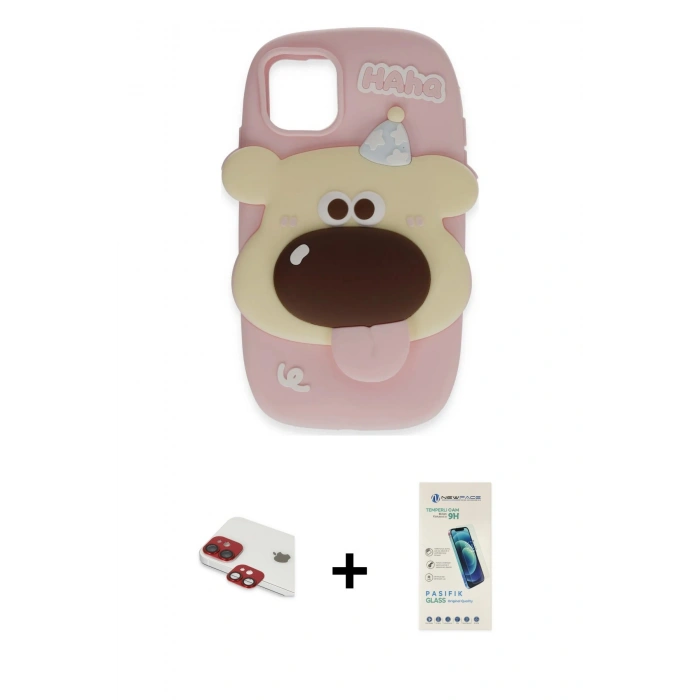 MARSİLYAN™- iPhone 11 Kılıf Akış Yansıma - Şeffaf Pasifik Cam Ekran Koruyucu + Pers Alüminyum Kamera Lens - KI