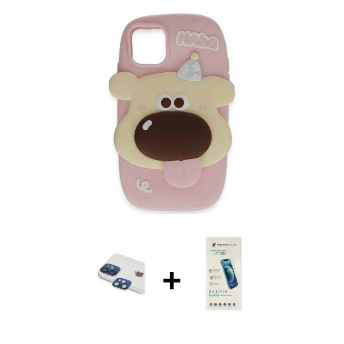 MARSİLYAN™- iPhone 11 Kılıf Akış Yansıma - Şeffaf Pasifik Cam Ekran Koruyucu + Pers Alüminyum Kamera Lens - LT