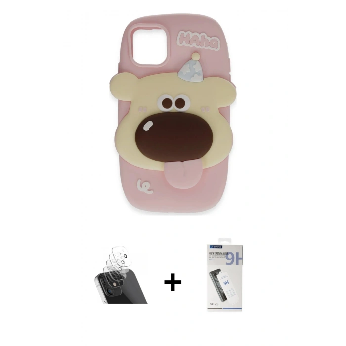 MARSİLYAN™- iPhone 11 Kılıf Akış Yansıma - Şeffaf Uv Polymer Nano Ekran Koruyucu + Kamera Lens Koruma Cam - SF