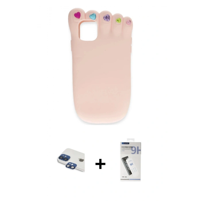 MARSİLYAN™- iPhone 11 Kılıf Akış Yansıma - Şeffaf Uv Polymer Nano Ekran Koruyucu + Pers Alüminyum Kamera Lens - LT