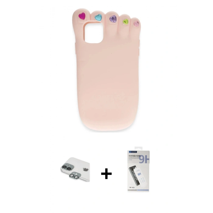 MARSİLYAN™- iPhone 11 Kılıf Akış Yansıma - Şeffaf Uv Polymer Nano Ekran Koruyucu + Pers Alüminyum Kamera Lens - YL